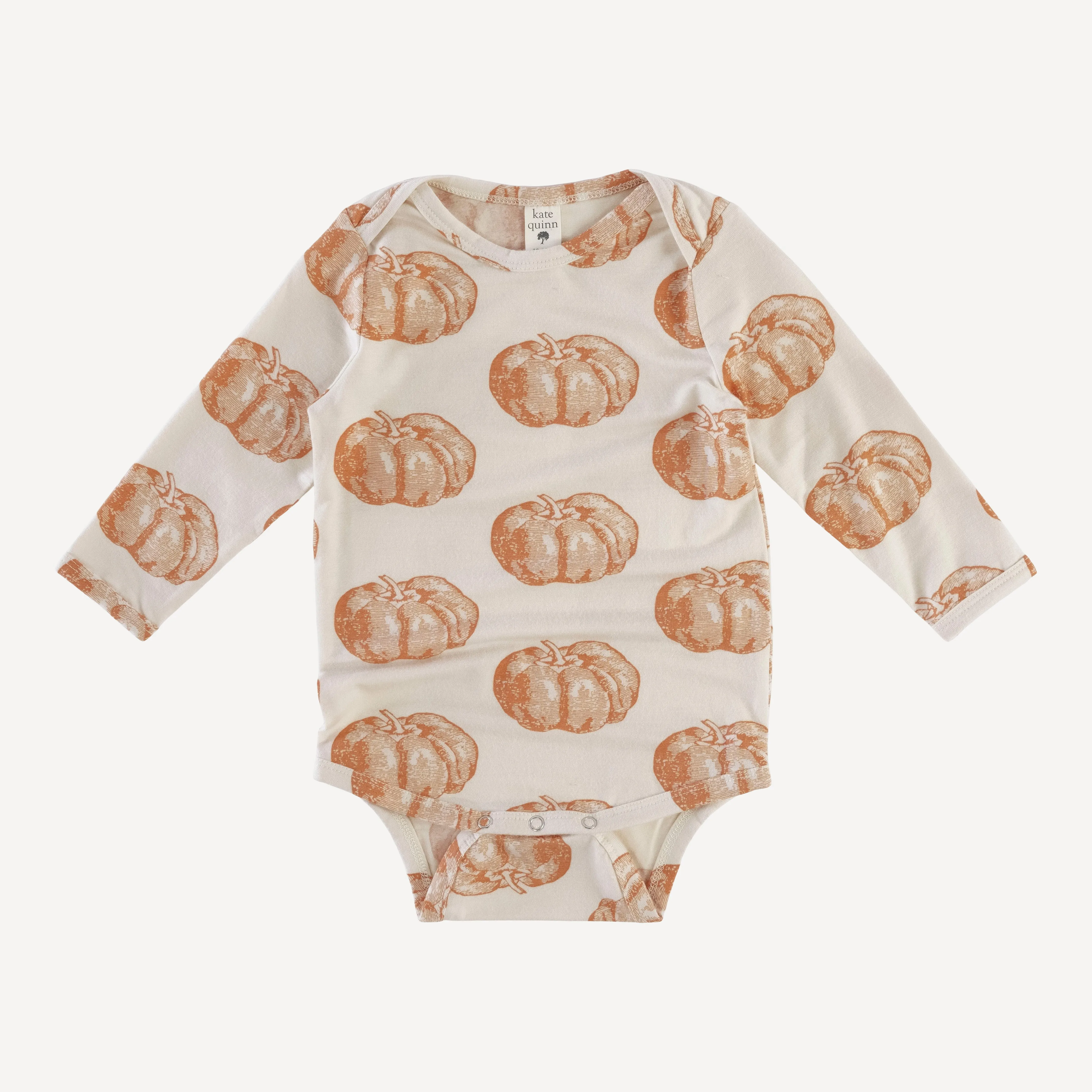 long sleeve lap neck bodysuit | harvest pumpkin | lenzing modal