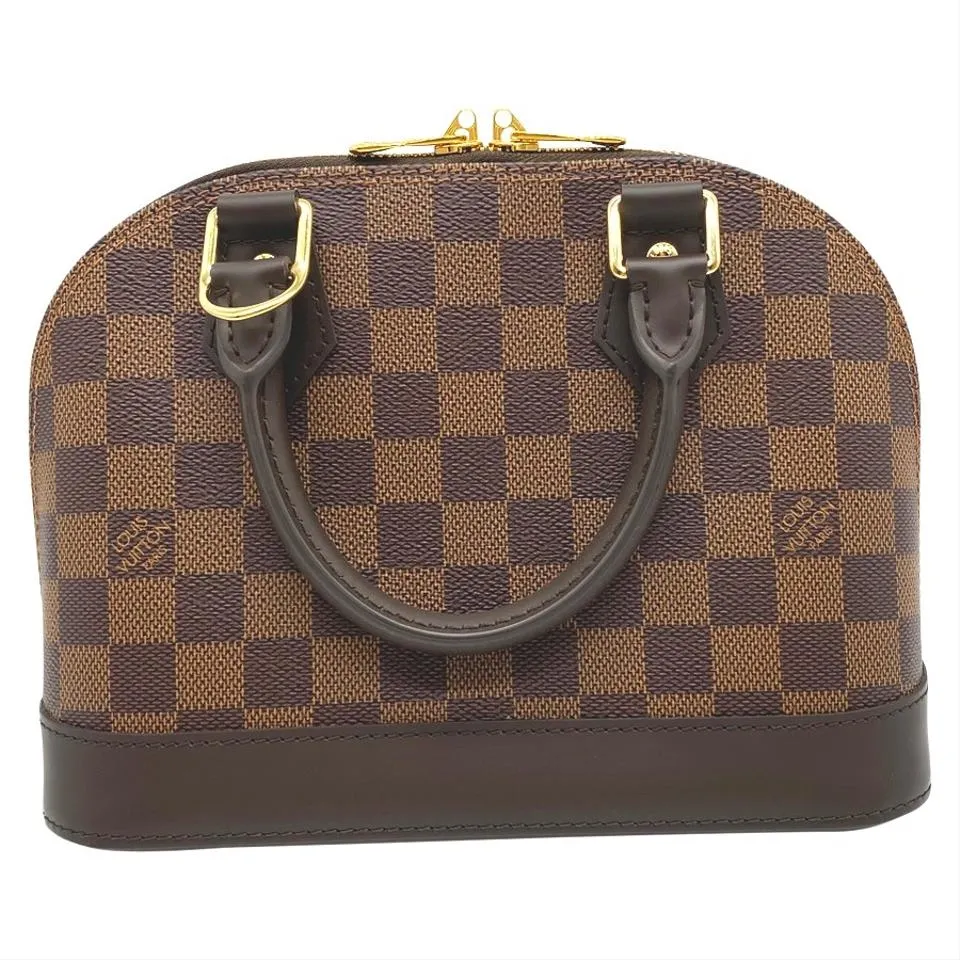 Louis Vuitton Alma Bb Brown Damier Ebene Canvas Shoulder Bag