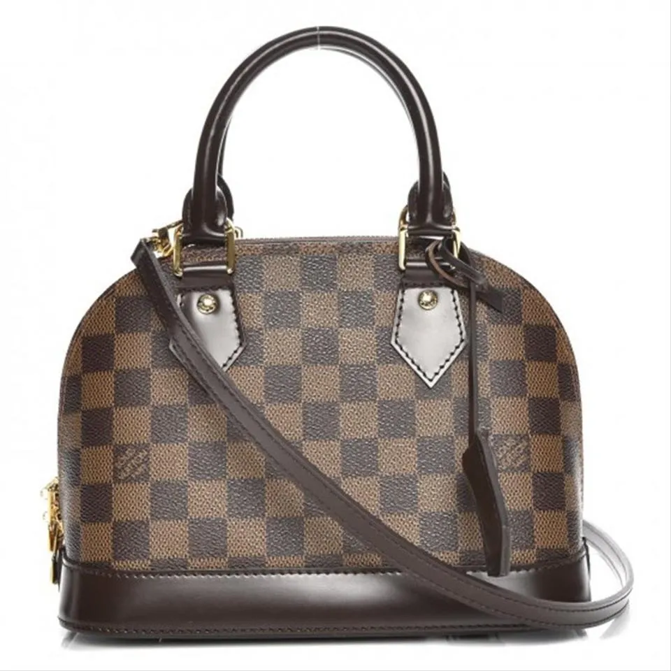 Louis Vuitton Alma Bb Brown Damier Ebene Canvas Shoulder Bag