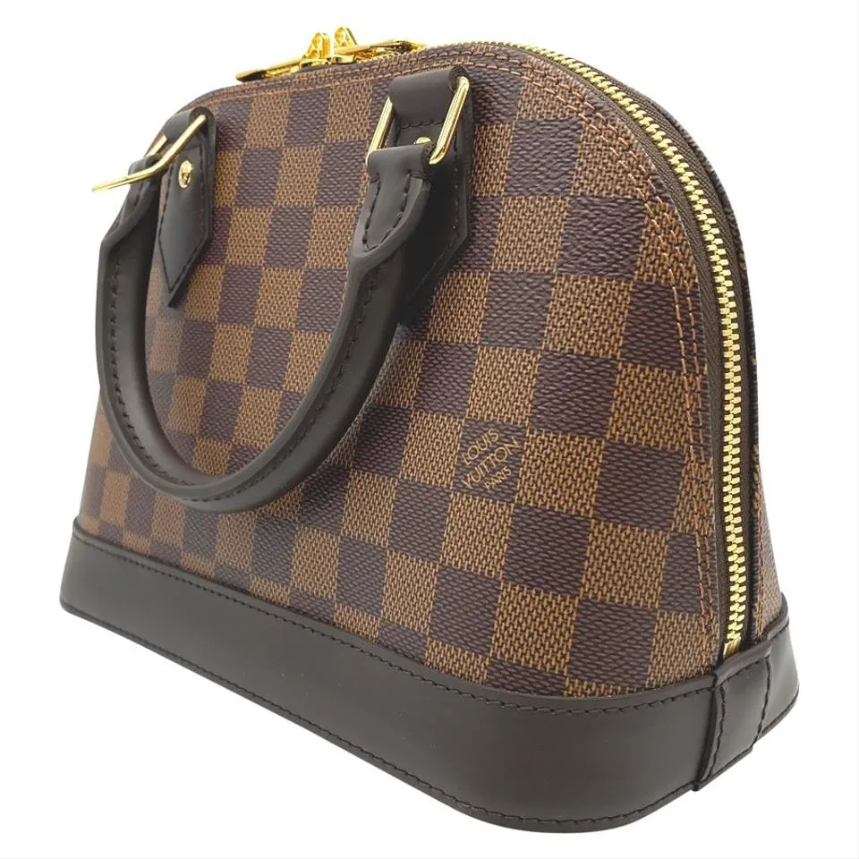 Louis Vuitton Alma Bb Brown Damier Ebene Canvas Shoulder Bag