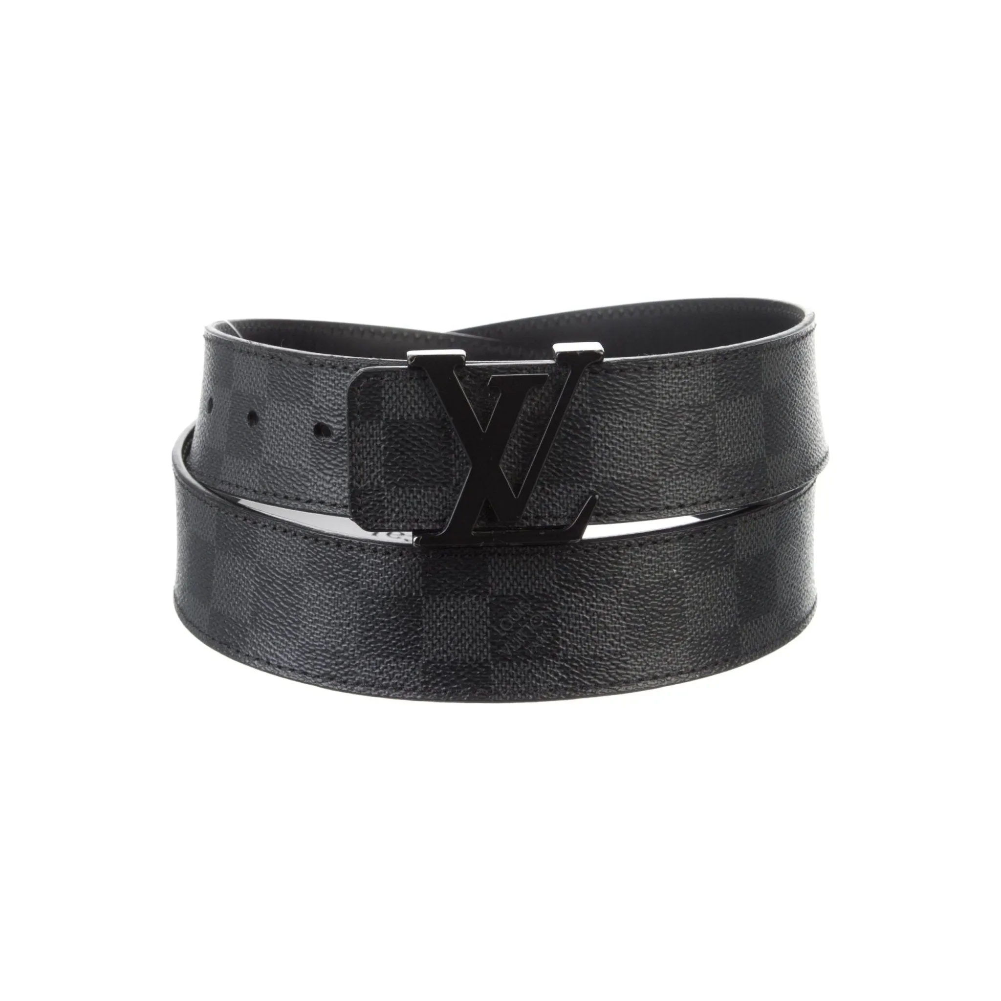 LV Damier Graphite Canvas Belt