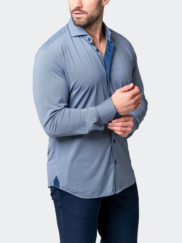 Maceoo Stretch Shirt | Einstein Yoli Blue