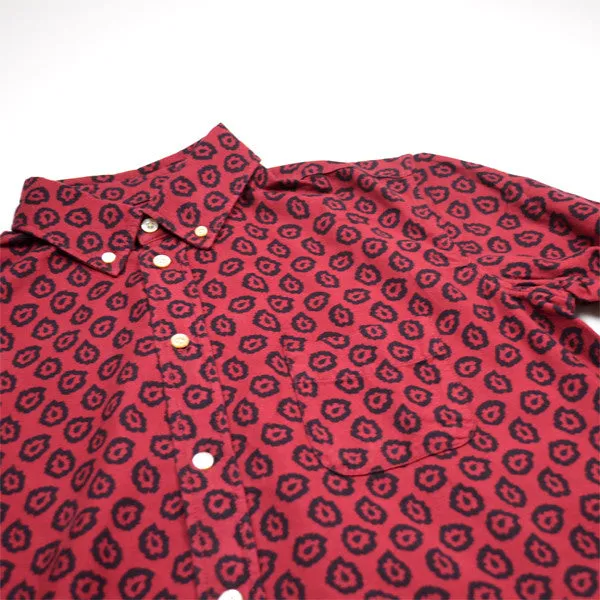 Maison Kitsuné - Classic BD Shirt with Pocket Flying Spark - Burgundy