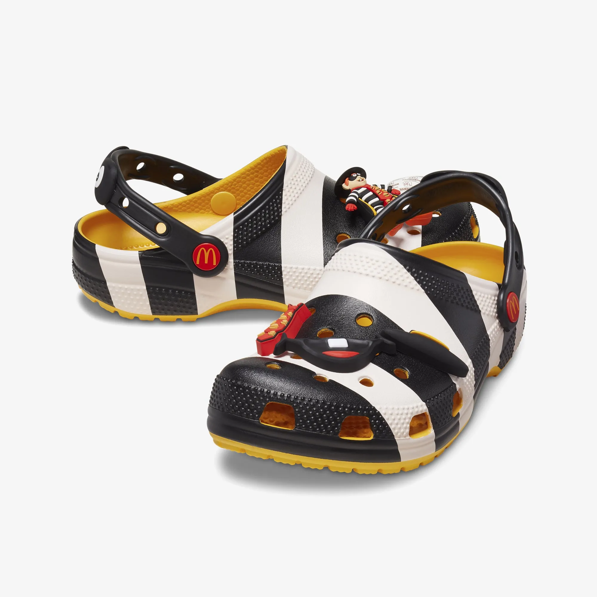 McD x CROCS CLASSIC CLOG HAMBURGLAR 'BLACK/WHITE'