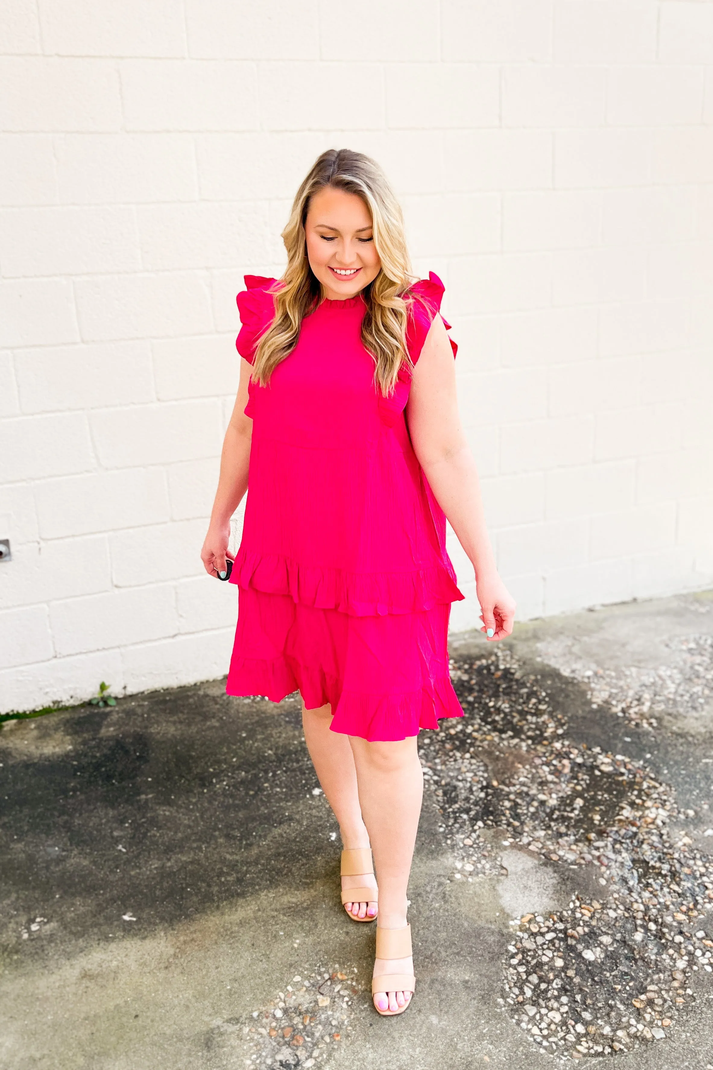 Meet Me For Lunch Dress, Fuchsia