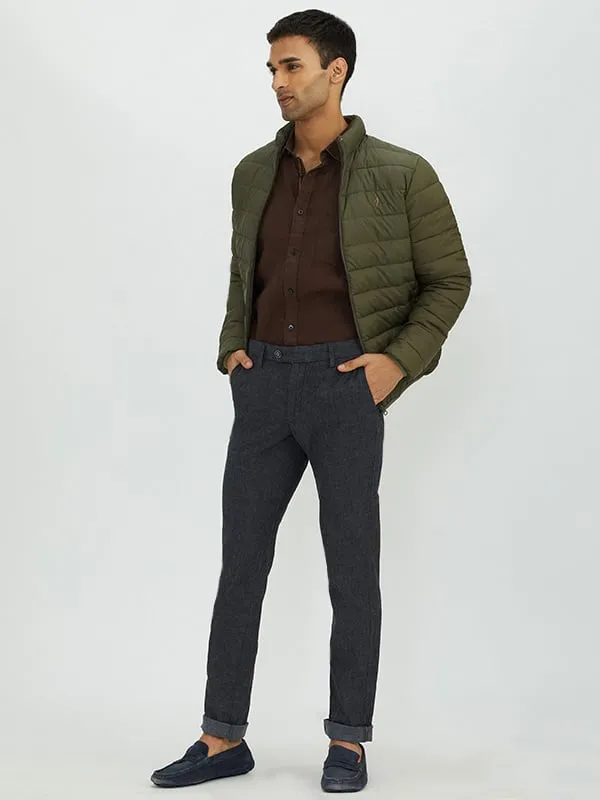 Men Brooklyn Fit Linen Blend Trouser