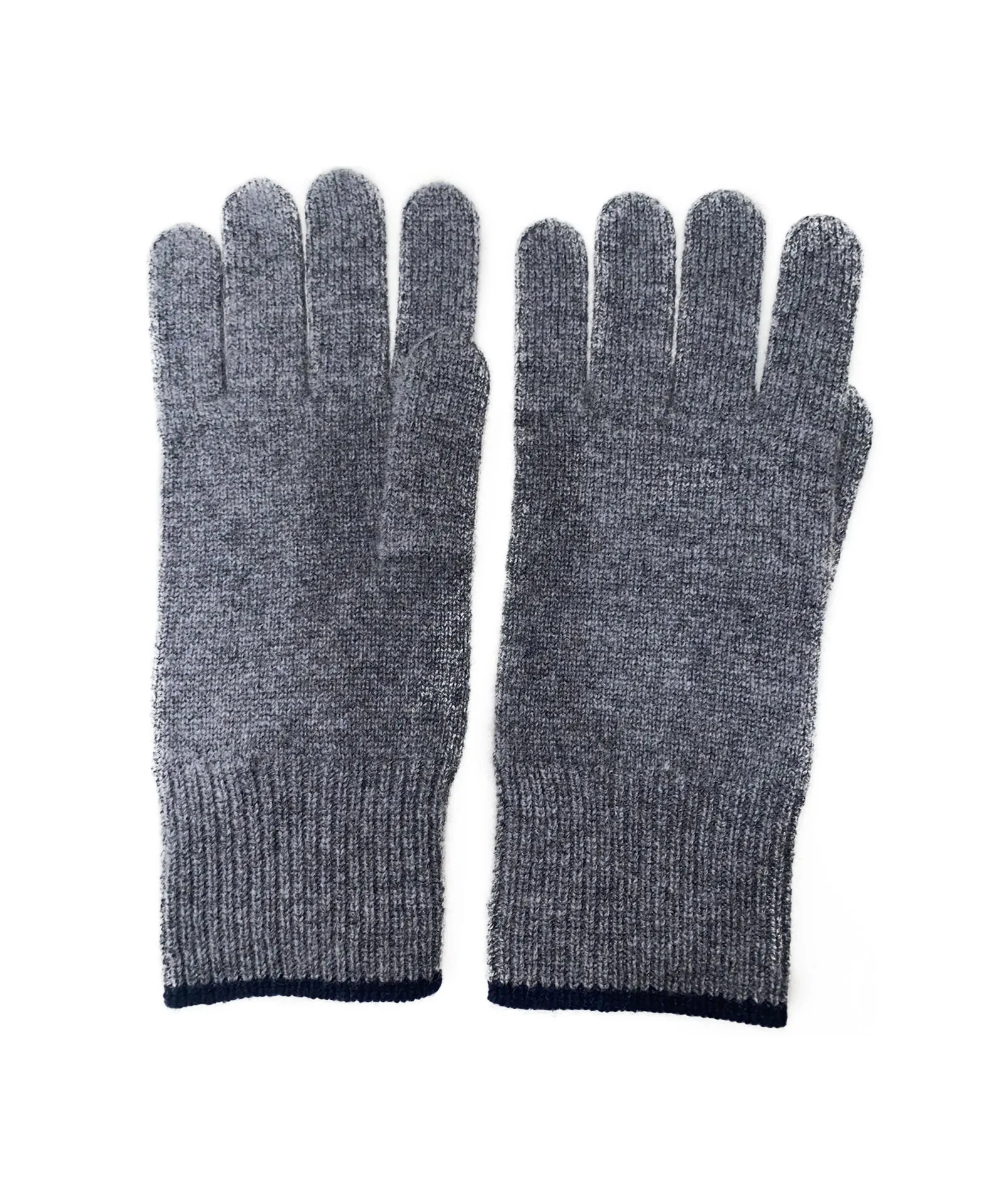 Men's Cashmere Gloves with Tipping