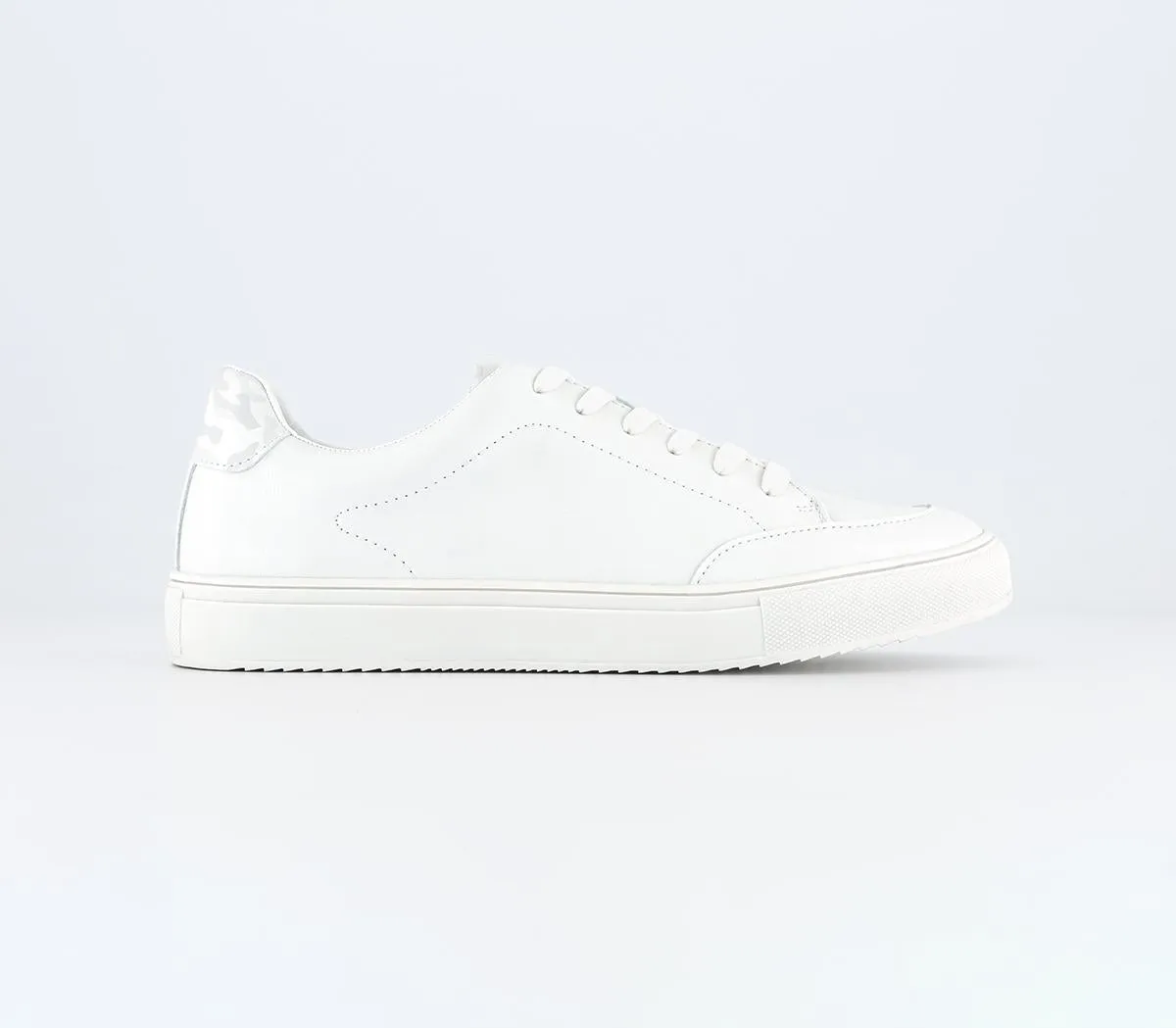 Mens Office Caden Lace Up Trainers White