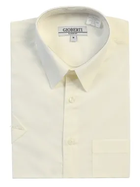 Men's Short Sleeve Shirt, Ivory