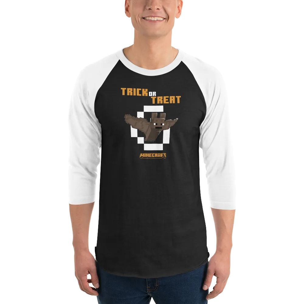 Minecraft Bat Trick or Treat Raglan T-Shirt