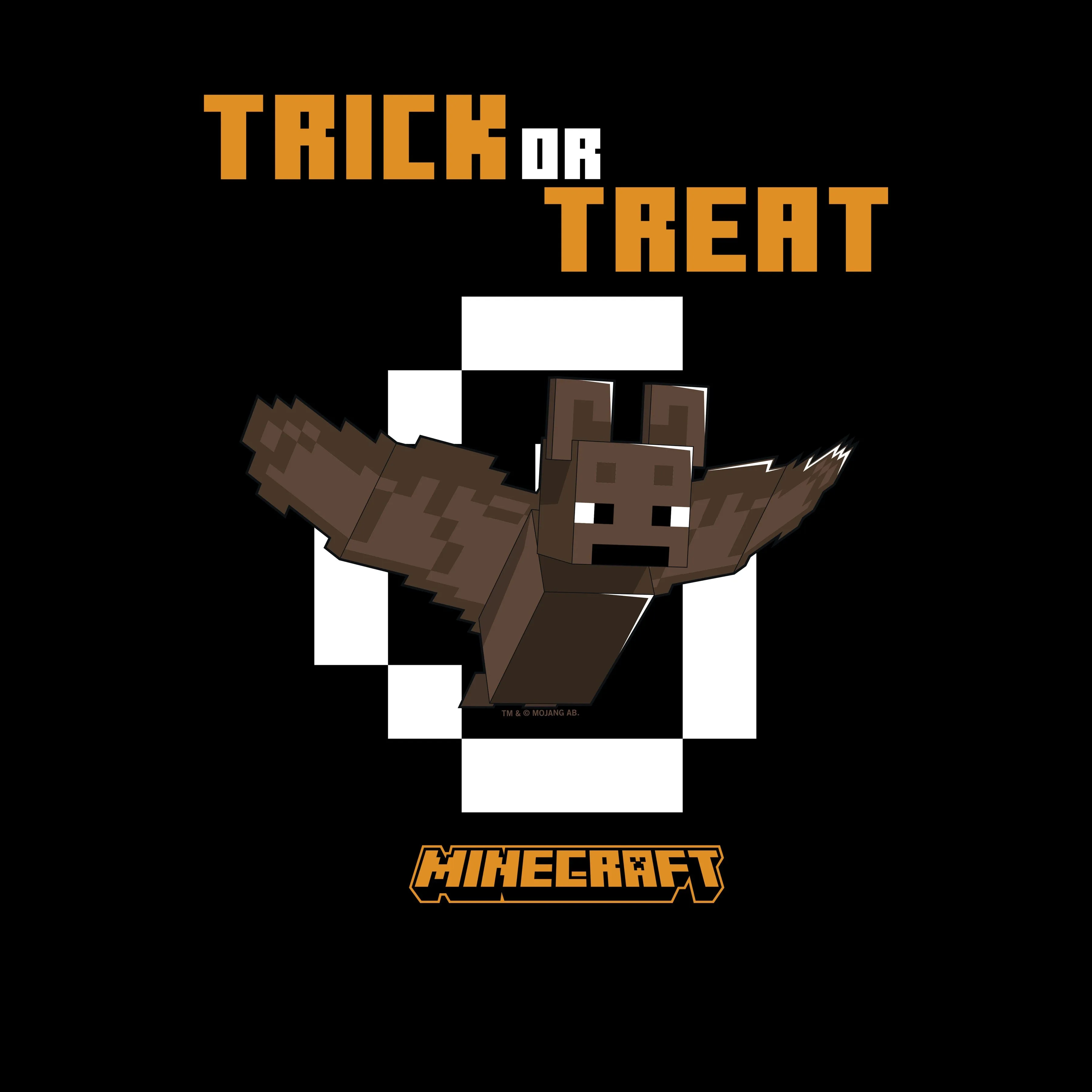 Minecraft Bat Trick or Treat Raglan T-Shirt