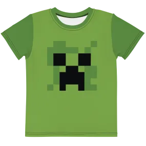 Minecraft Creeper Kids Short Sleeve T-Shirt