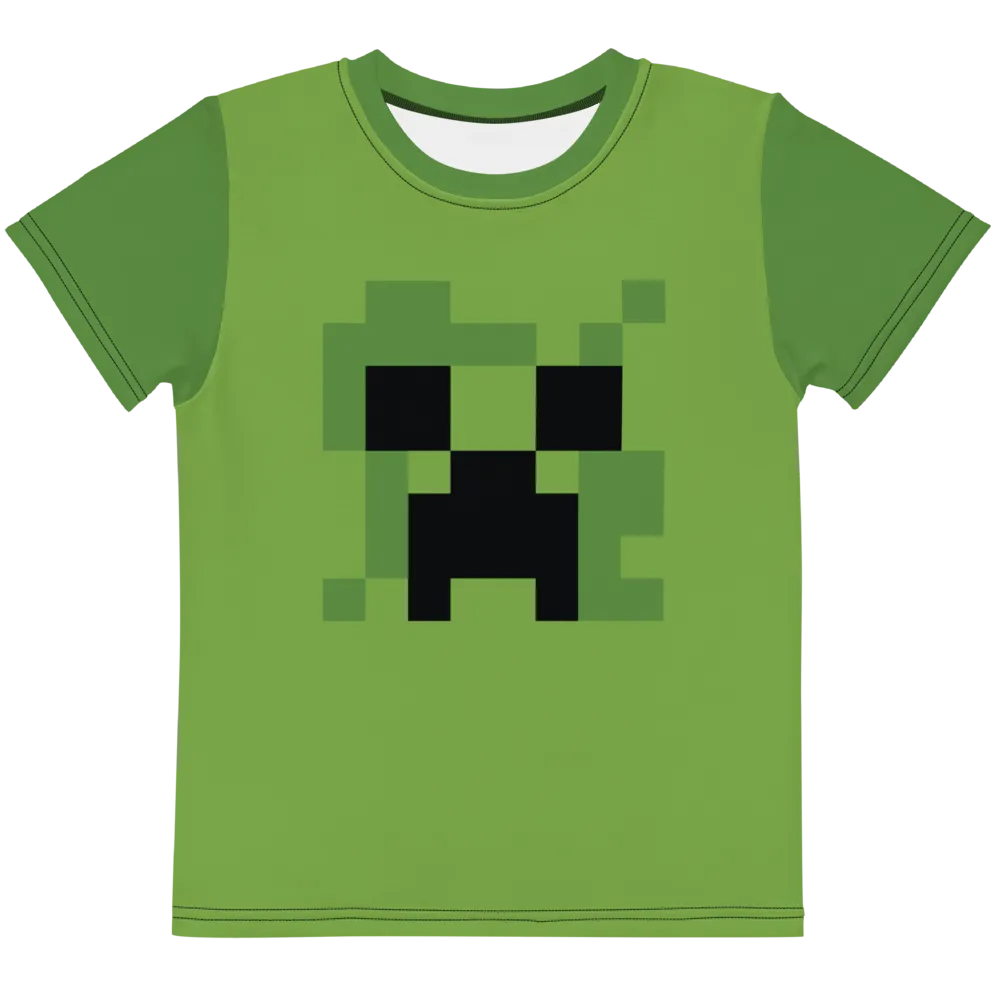 Minecraft Creeper Kids Short Sleeve T-Shirt