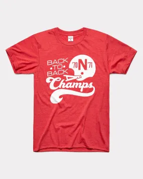 Nebraska Back to Back Champs Red T-Shirt