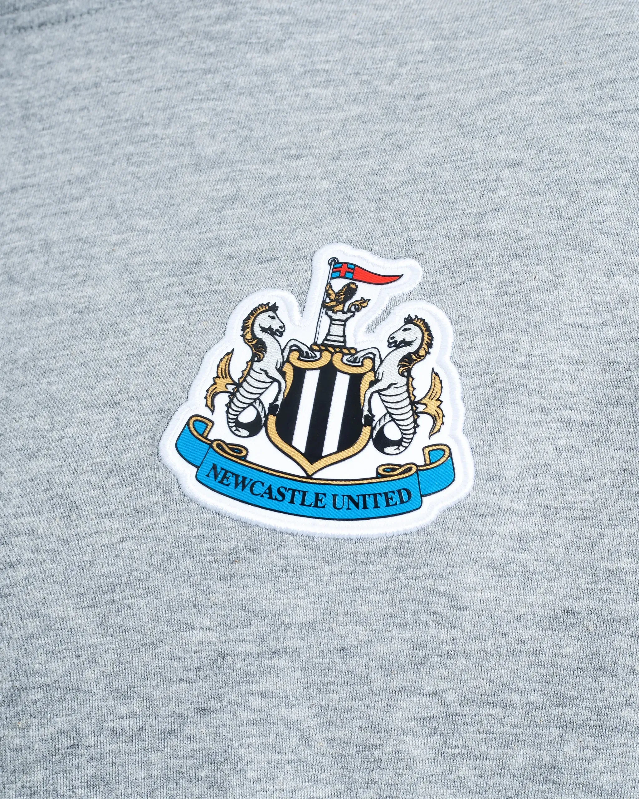 Newcastle United Men's Grey Marl Terrace Crest T-Shirt