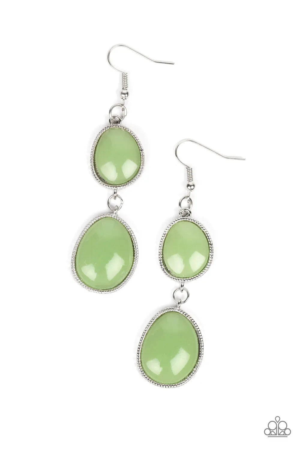 Paparazzi Mediterranean Myth - Green Earrings