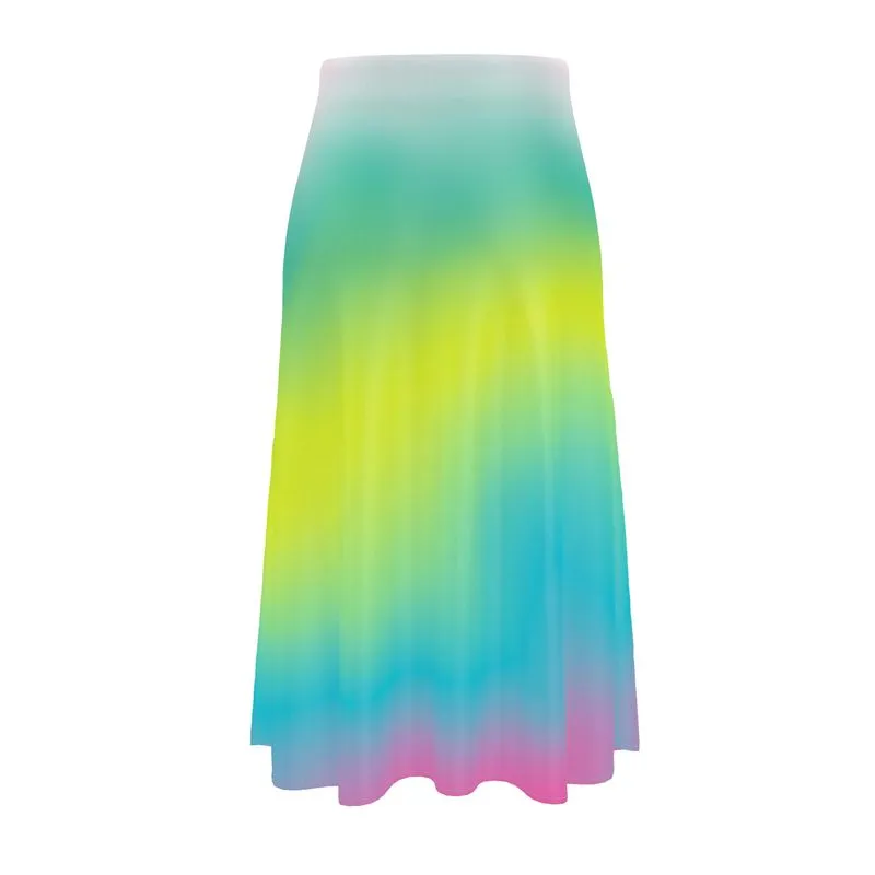 Pastel Ombre Midi Skirt