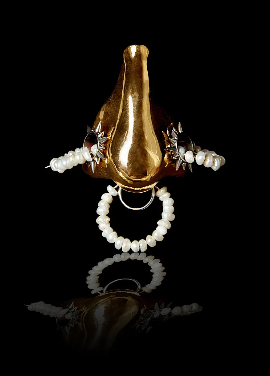 Pearl Nose Stretcher Pendant