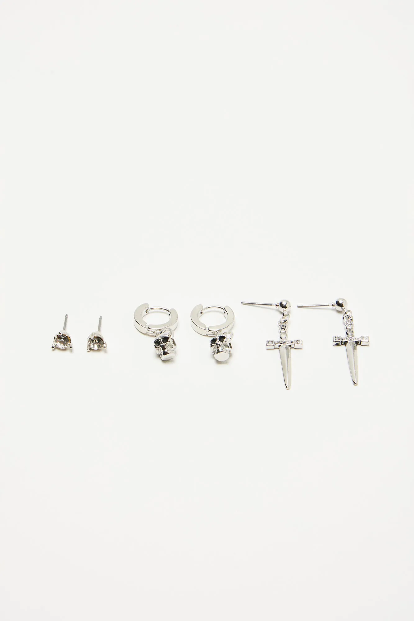 Perfect Timing Earing Set - Silver