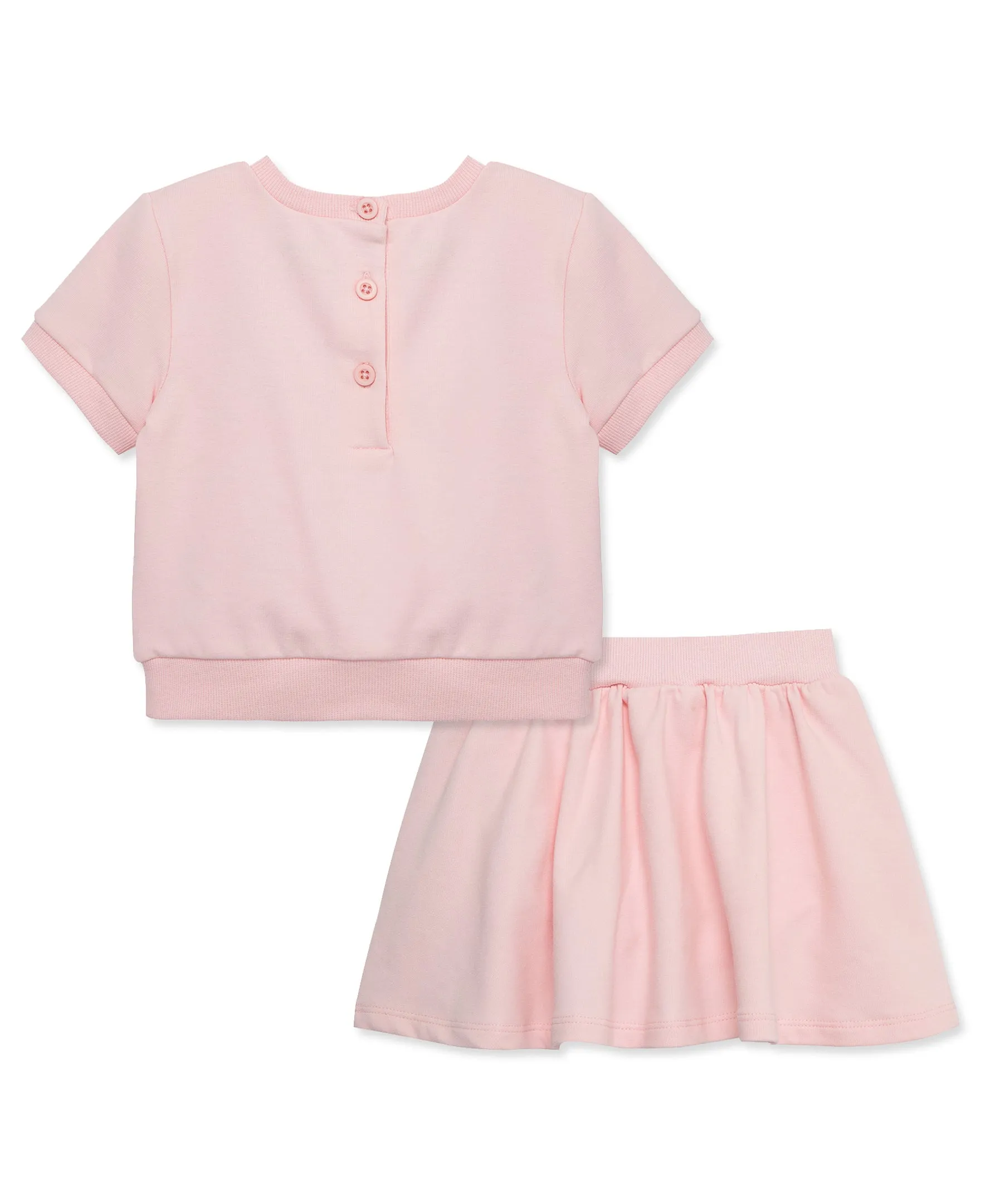 Pink 2-Piece Infant Skort Set (12M-24M)