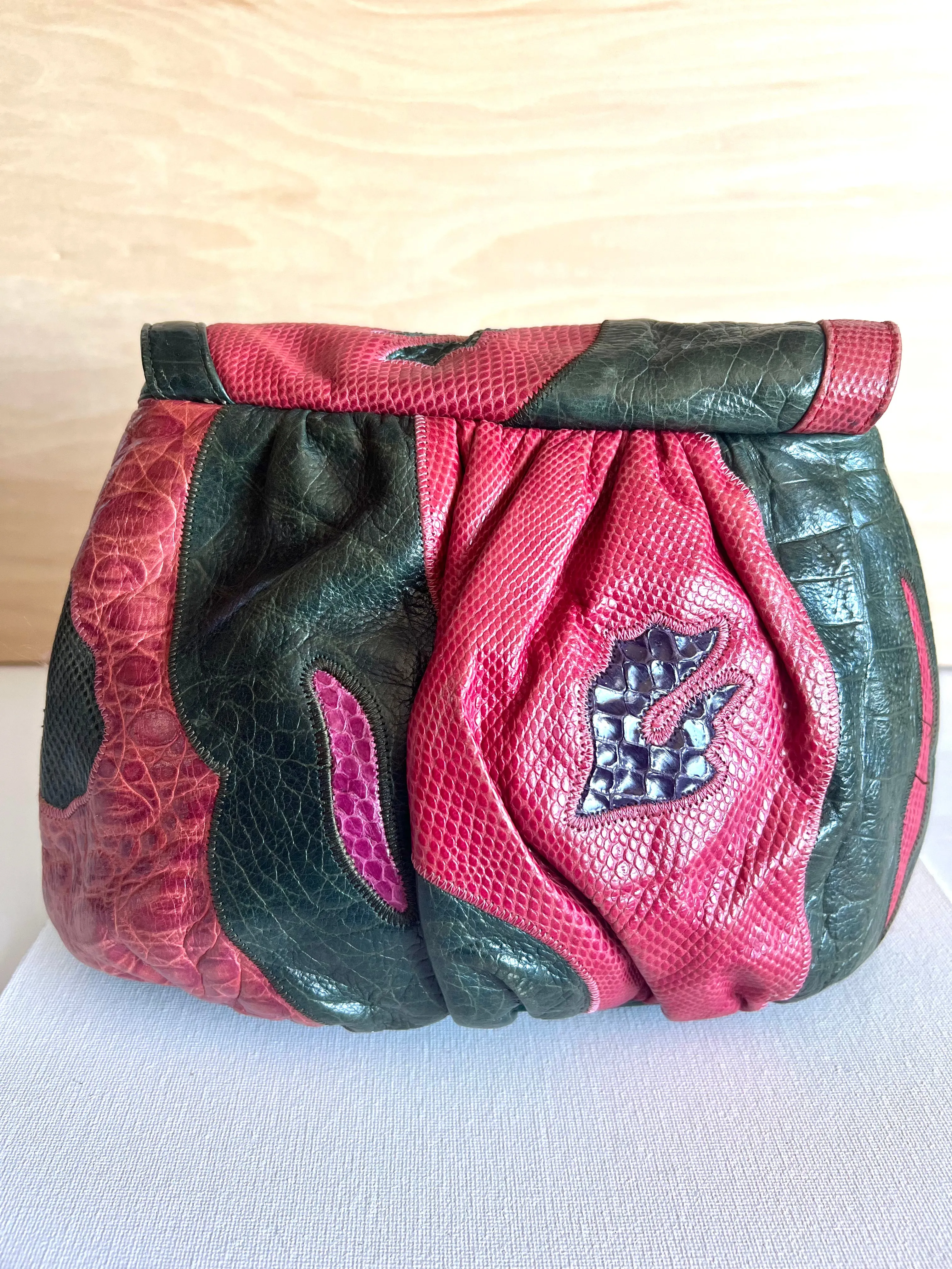 Pink & Green Vintage Sharif Handbag