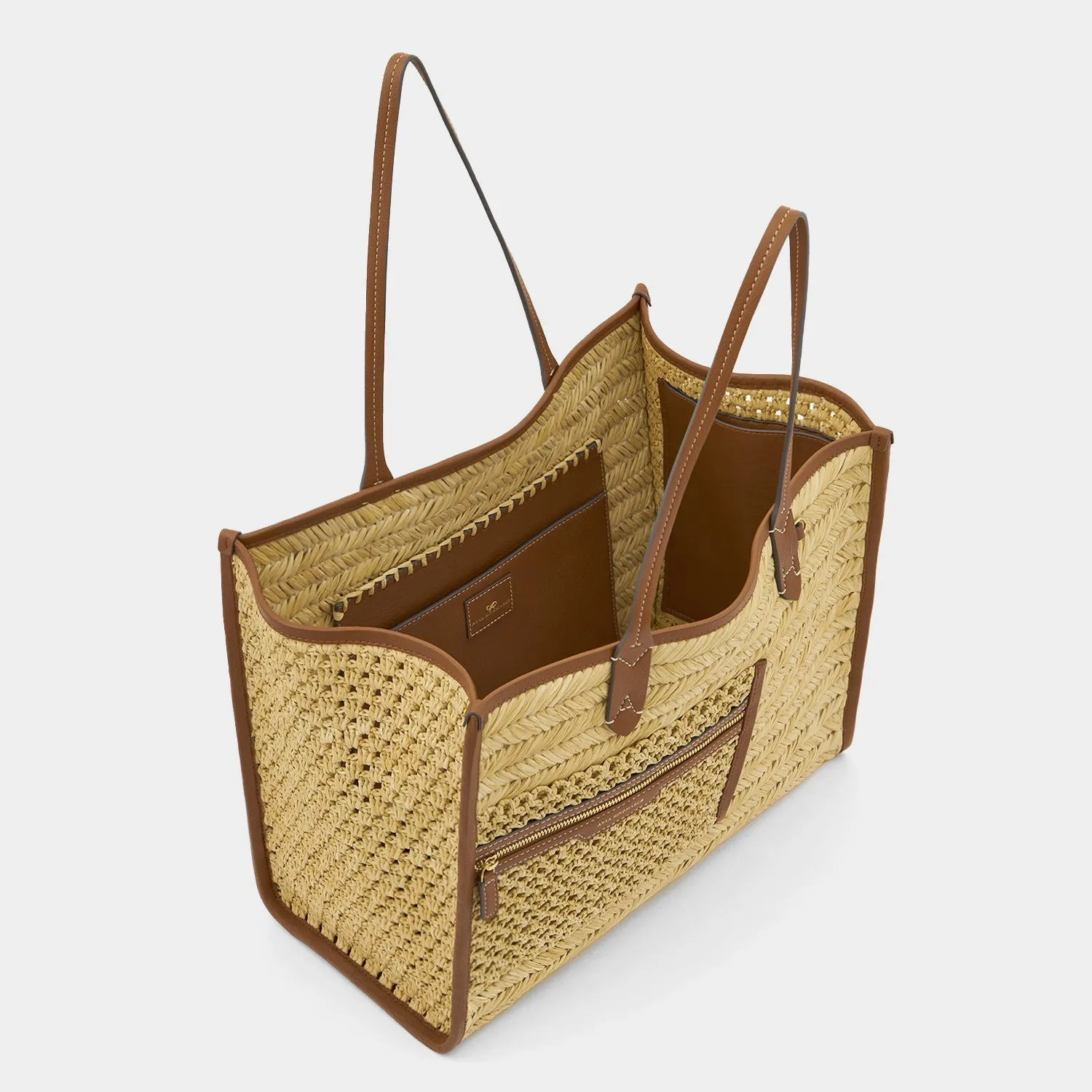 Raffia Pocket Tote