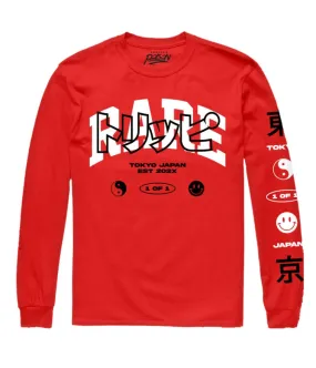 RARE KANJI OVERLAY LONG SLEEVE TEE