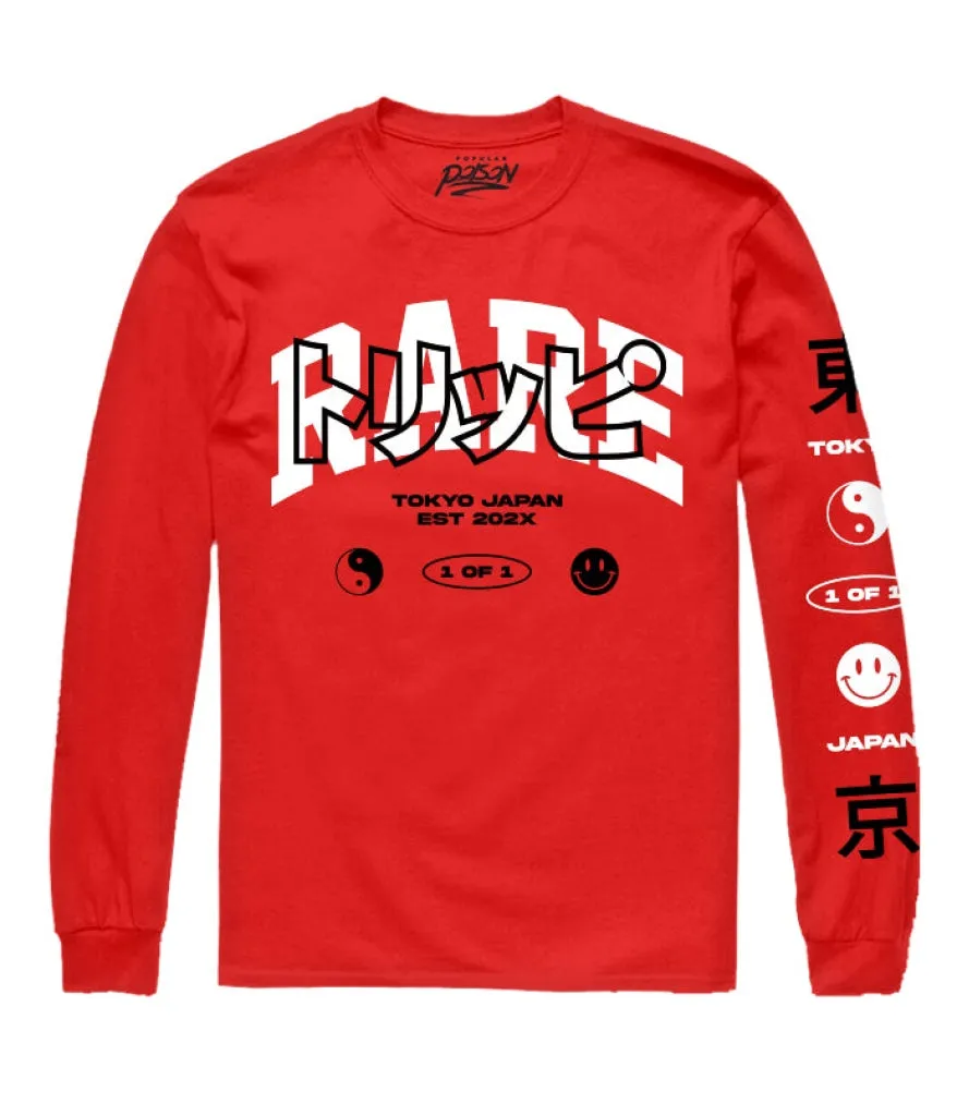 RARE KANJI OVERLAY LONG SLEEVE TEE