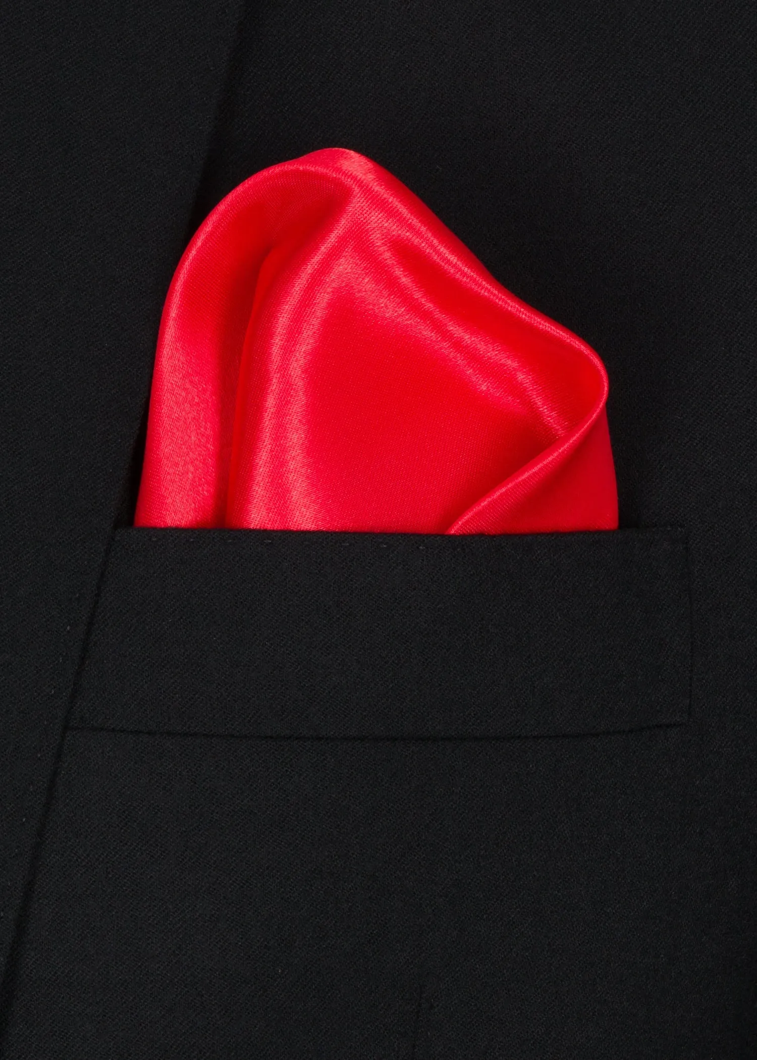 Red Silk Pocket Square