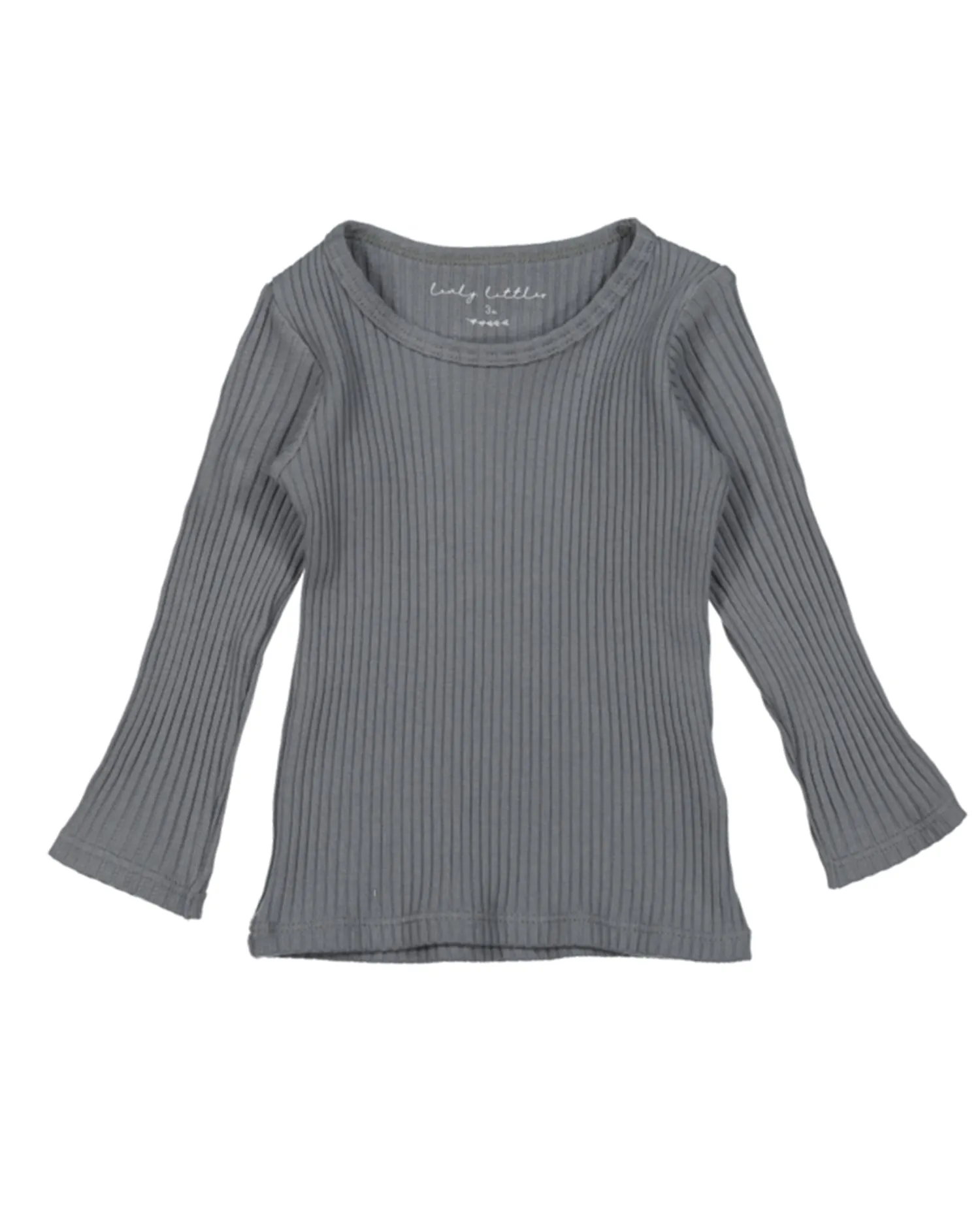 Ribbed Long Sleeve Tee – Slate