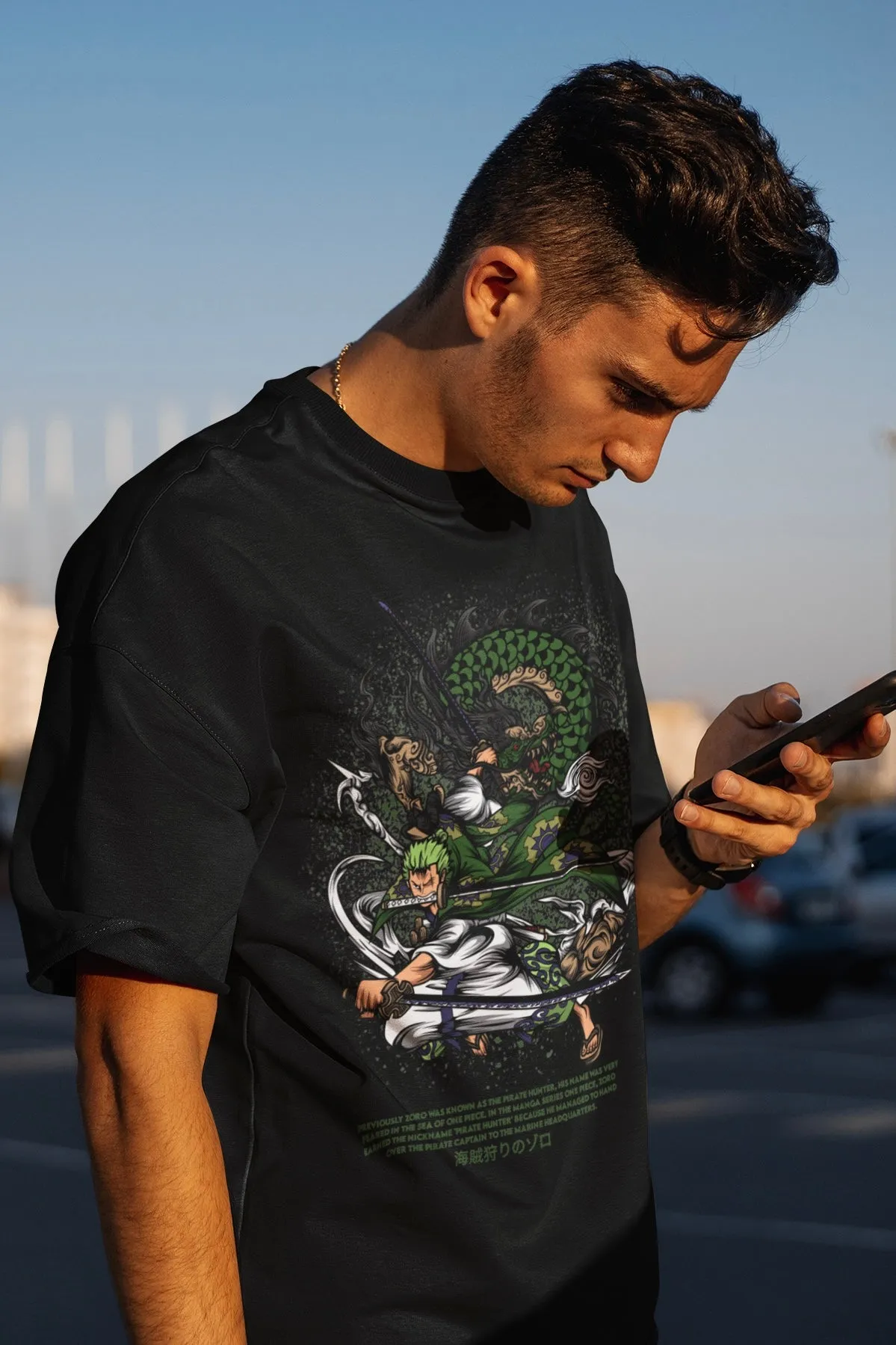 Roronoa Zoro (One Piece) Unisex Oversized T-shirt