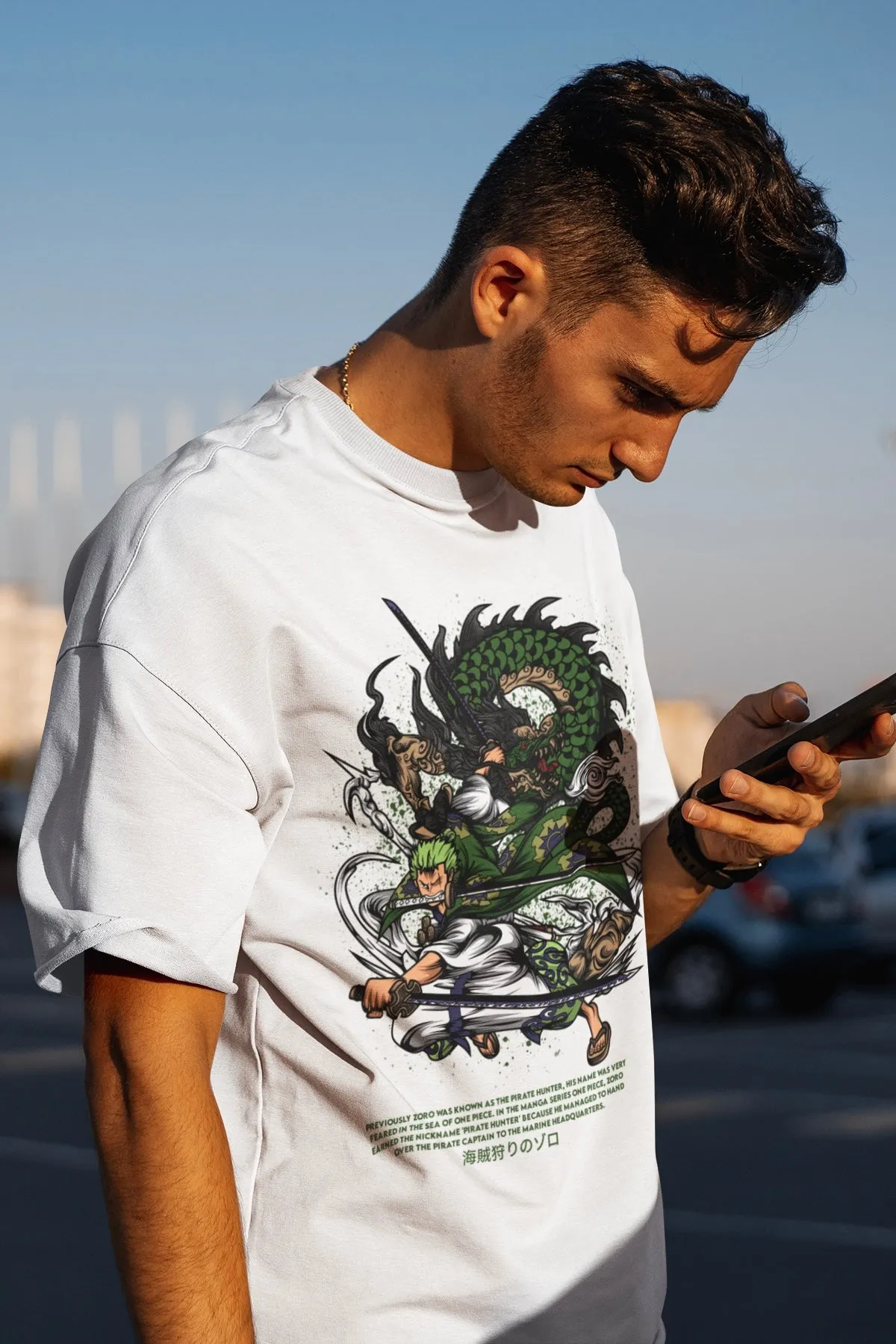 Roronoa Zoro (One Piece) Unisex Oversized T-shirt