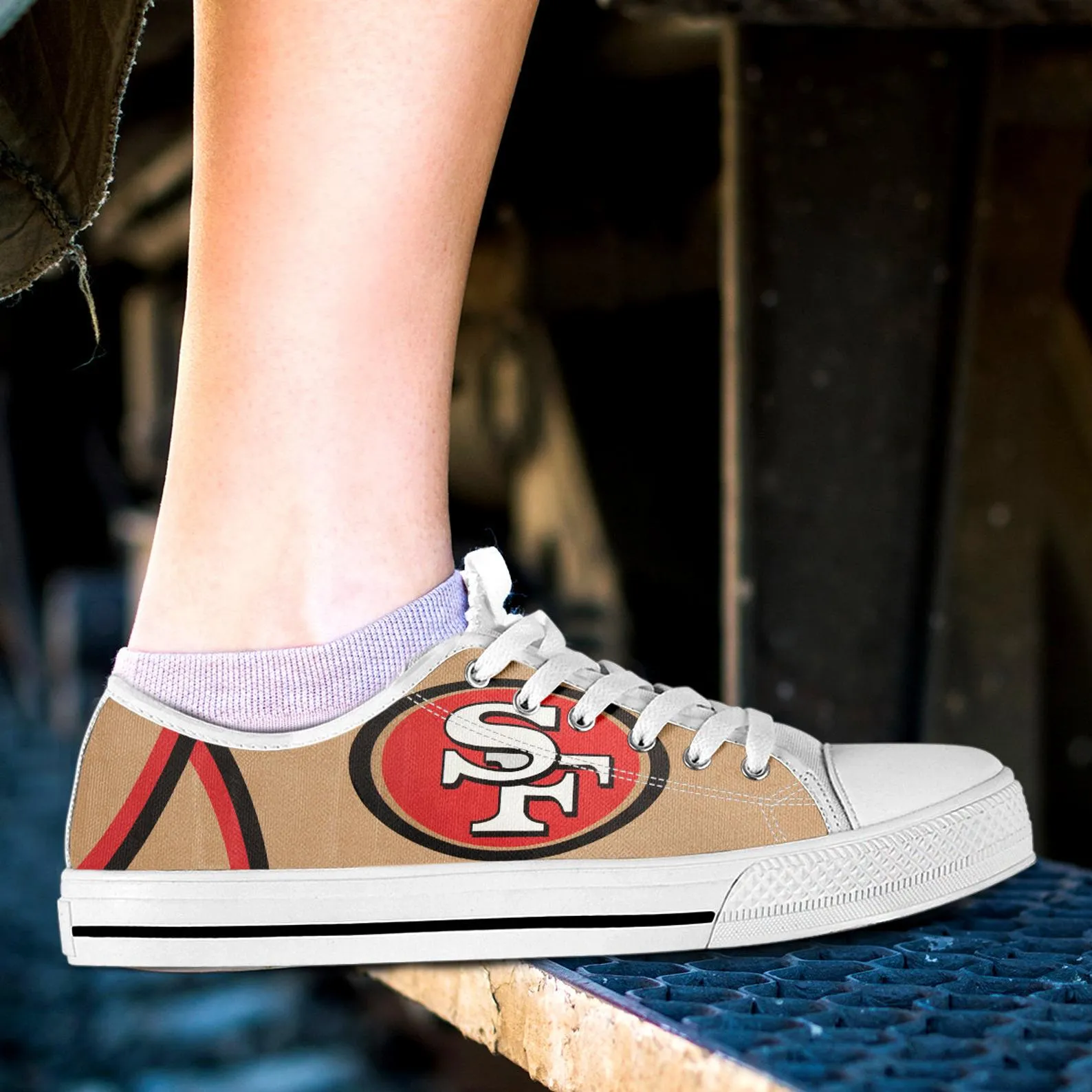 San Francisco 49ers Custom Lowtop, Football Custom Shoes, Sport Lowtop, Canvas Shoes, Canvas Lowtop, Unisex Shoes, Gift Birthday