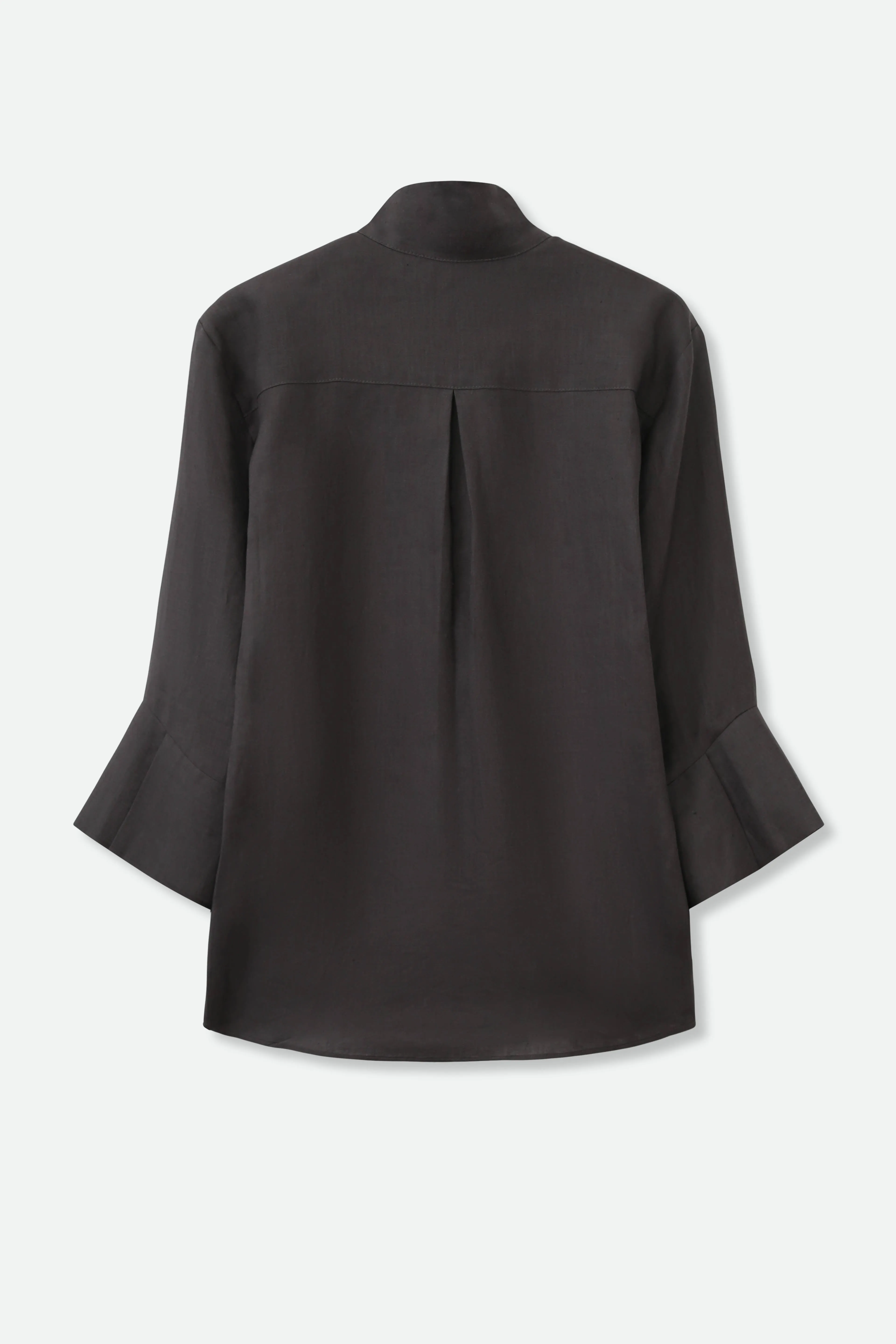 SANDRINE WIDE-CUFF SHIRT IN ITALIAN LINEN