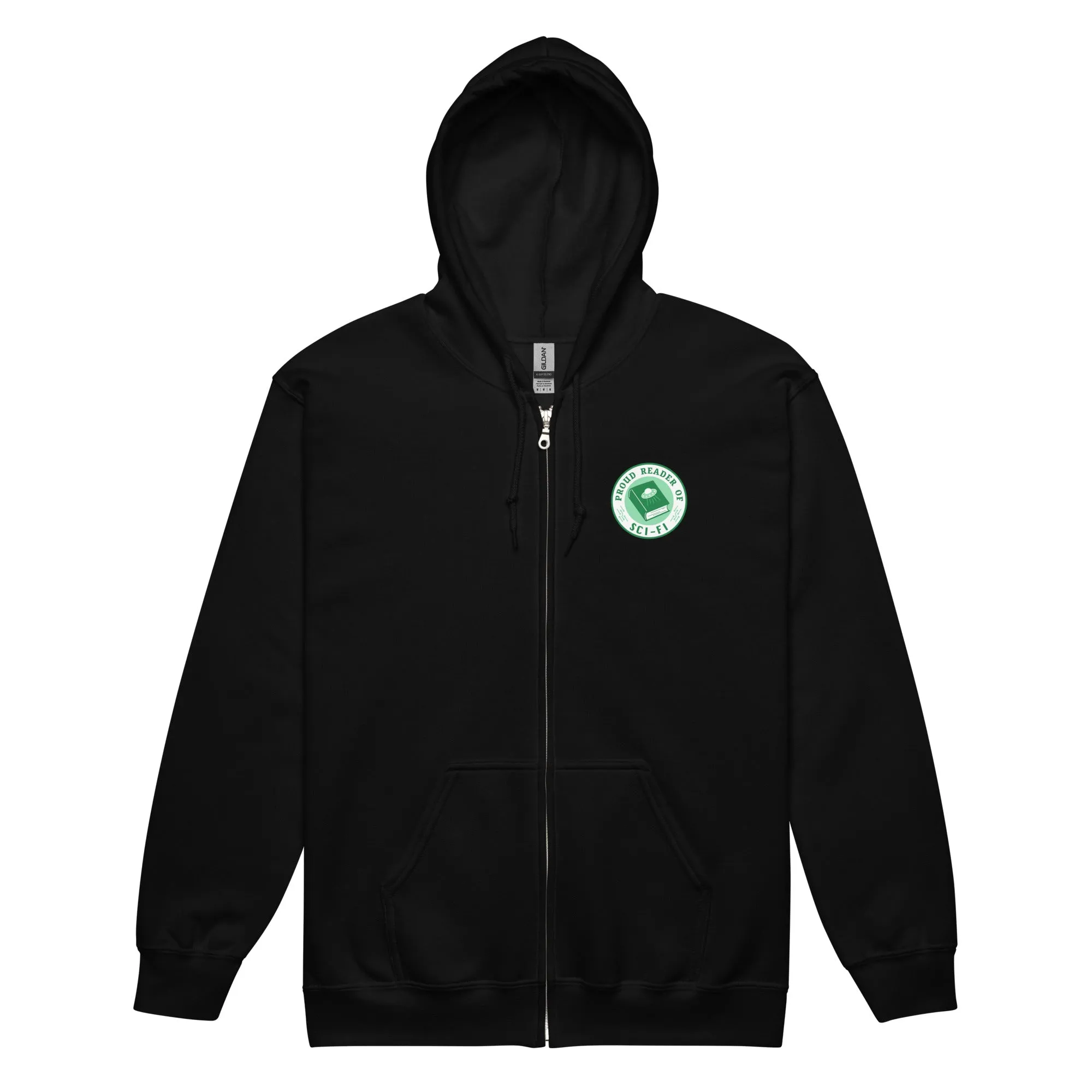 Sci-Fi Reader Zip Hoodie