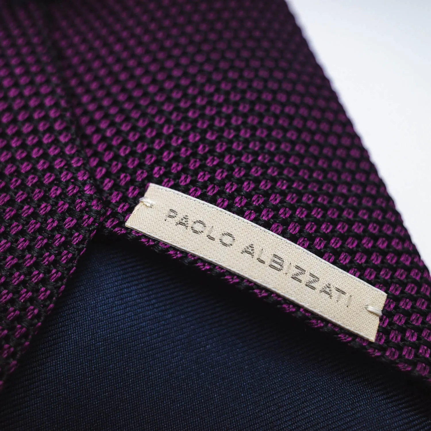 Silk Grenadine Tie - Purple