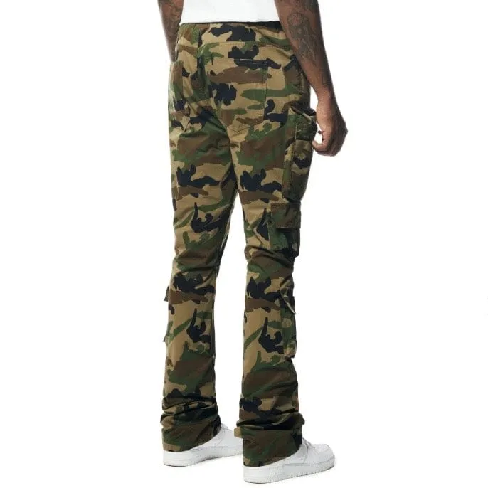 Smoke Rise Cargo Stacked Windbreaker Utility Pants (Wood Camo) WP23586