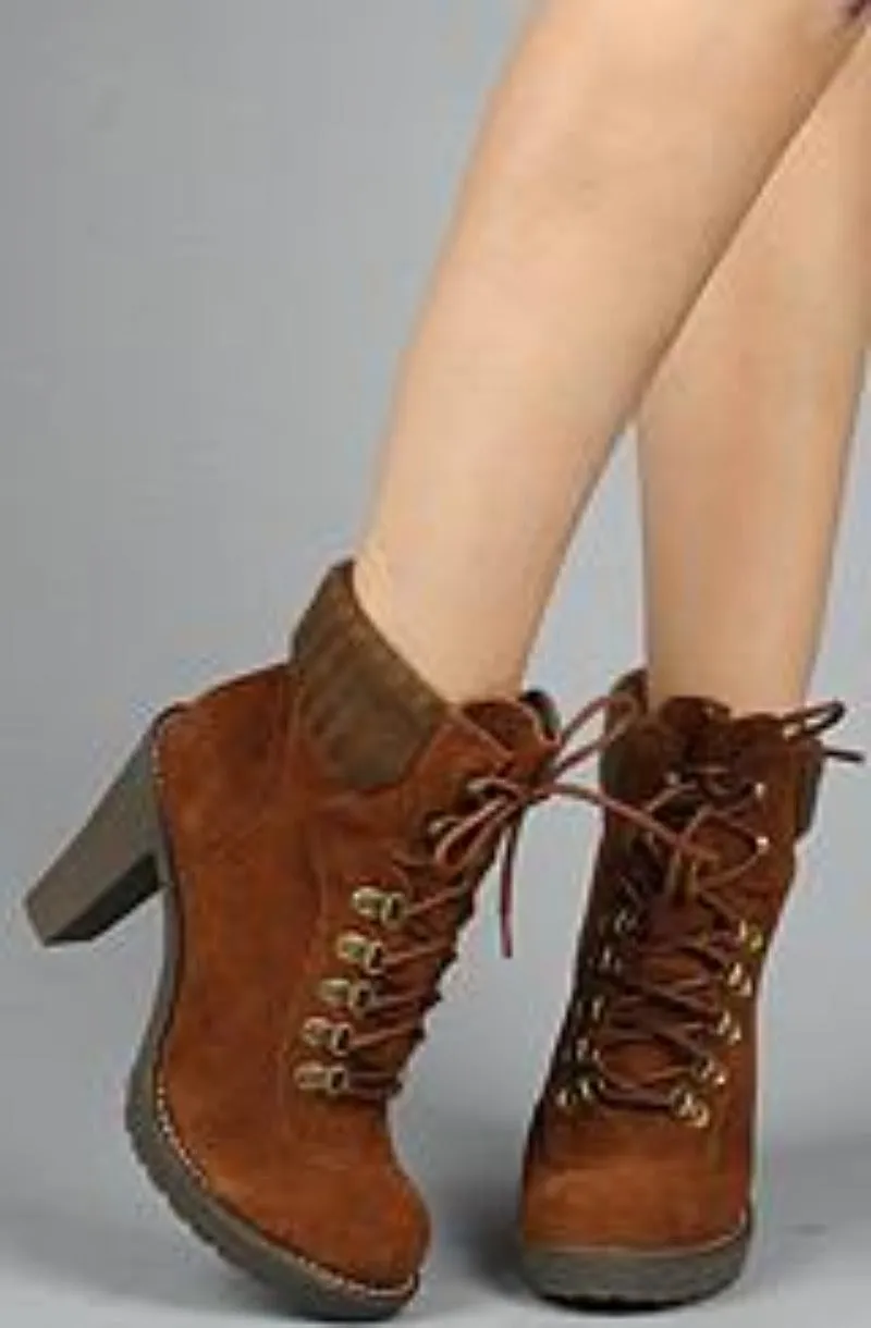 Sole Boutique - The Hello Boot in Brown - Size 8.5