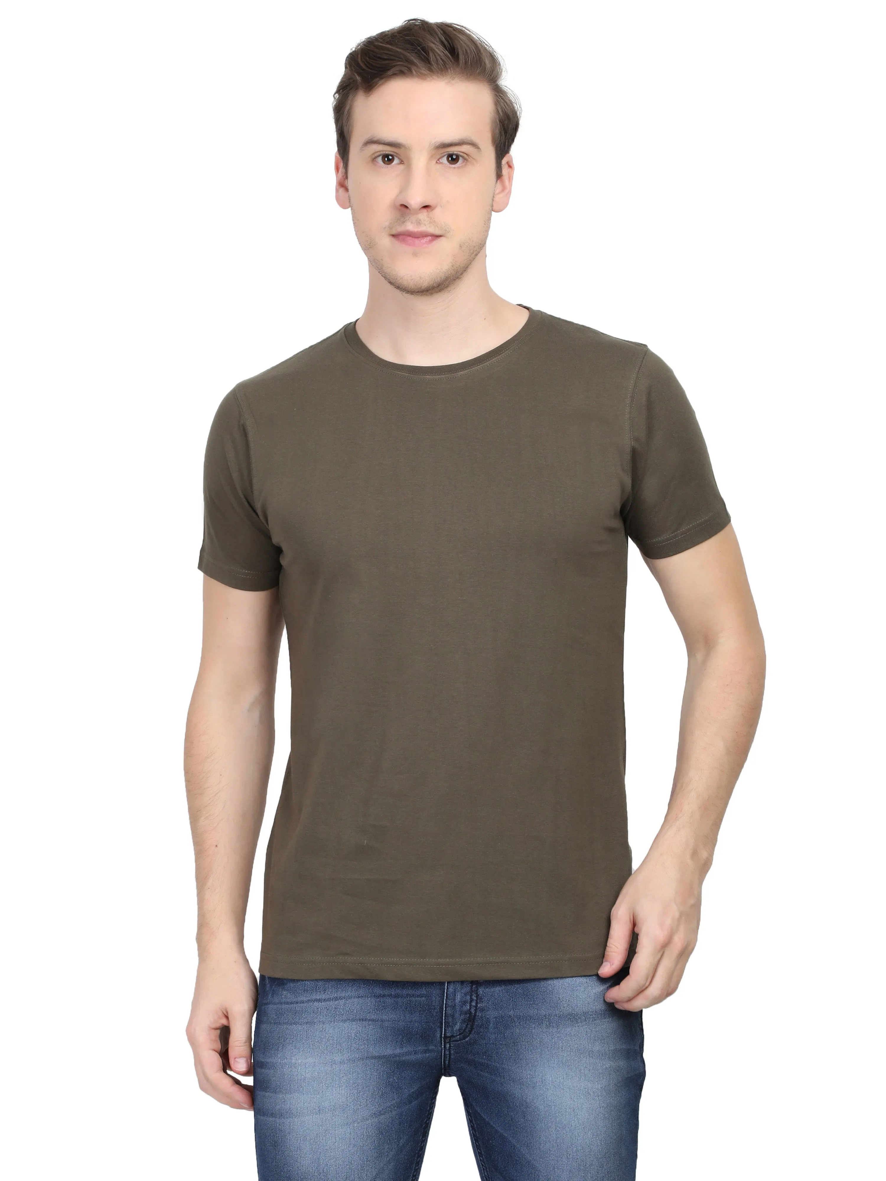 Solids: Olive Green Premium T-shirt