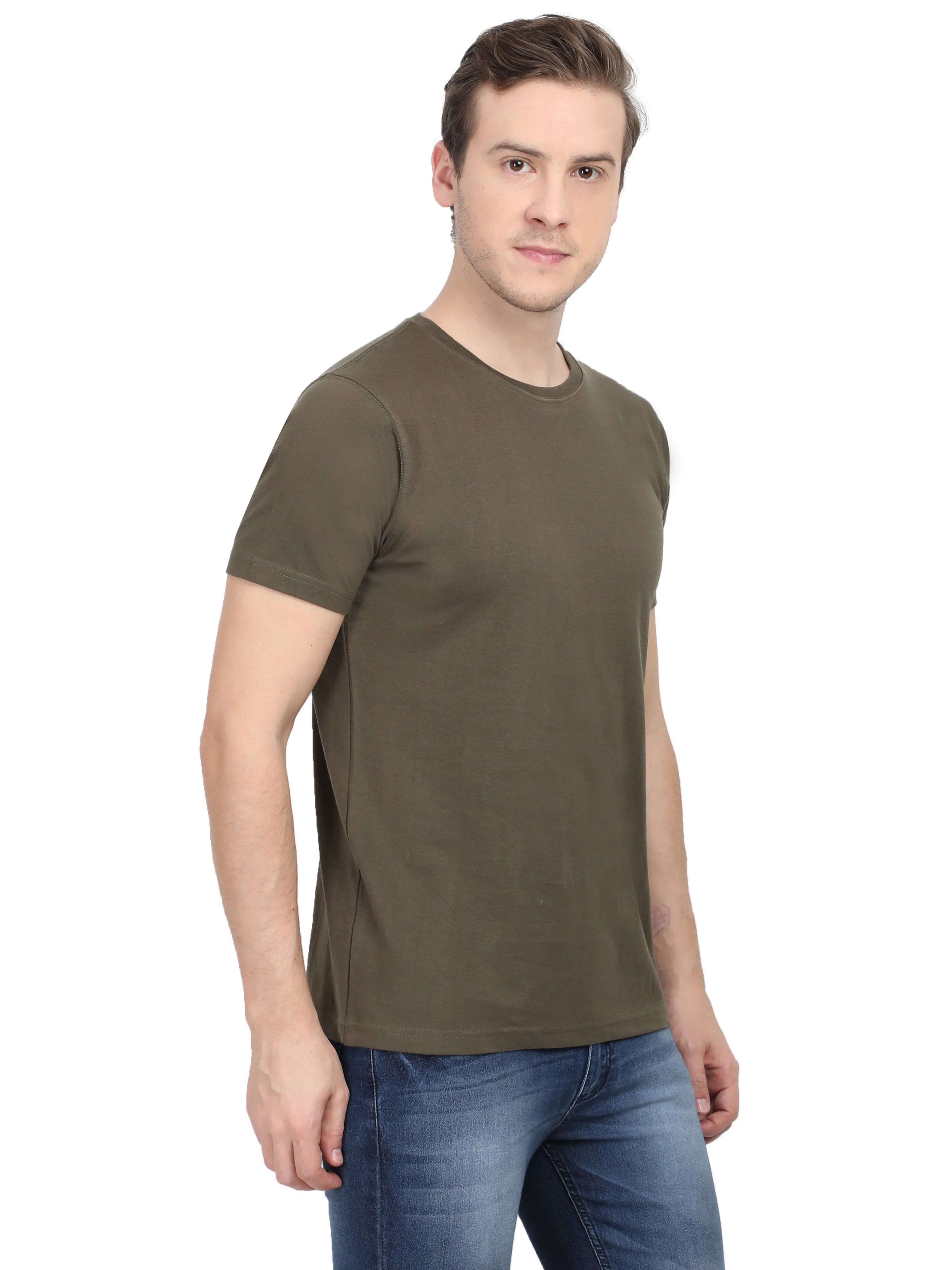 Solids: Olive Green Premium T-shirt