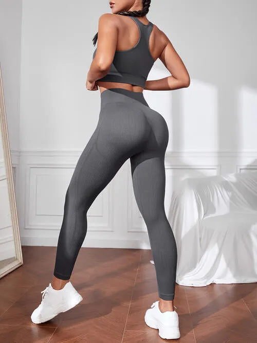 Sport-Tanktop und Leggings-Set