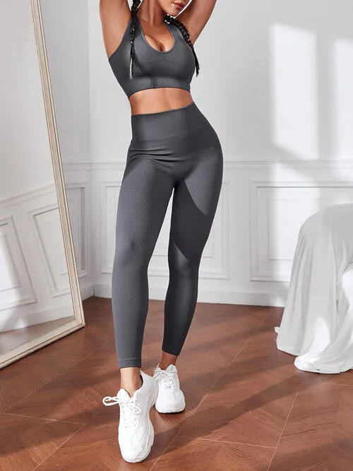 Sport-Tanktop und Leggings-Set