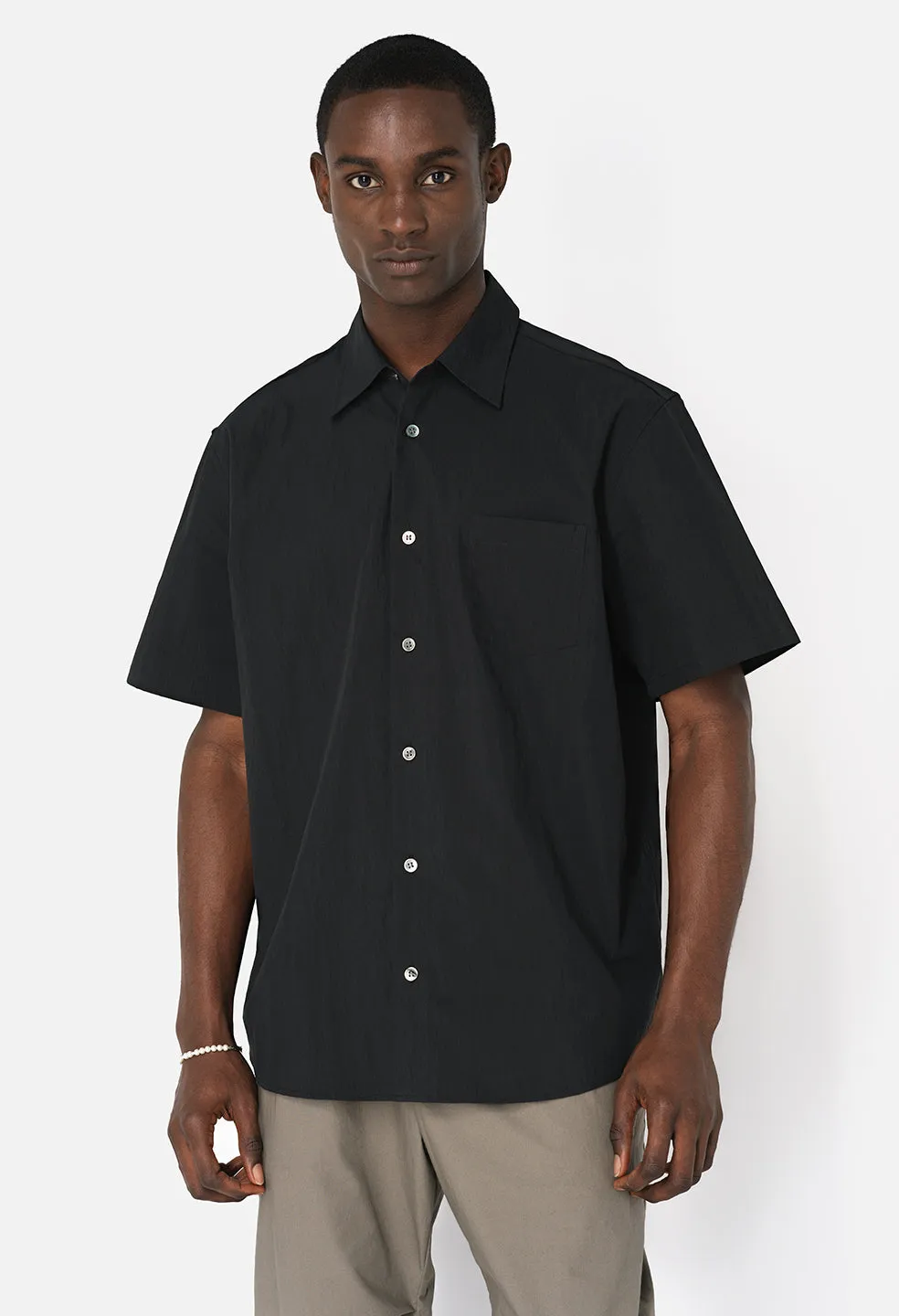 SS Cloak Button Up / Black