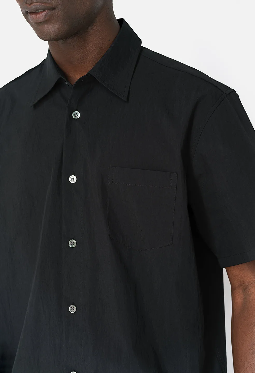 SS Cloak Button Up / Black