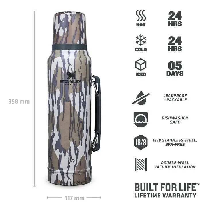 Stanley Classic Legendary Bottle Bottomland Mossy Oak 1 L