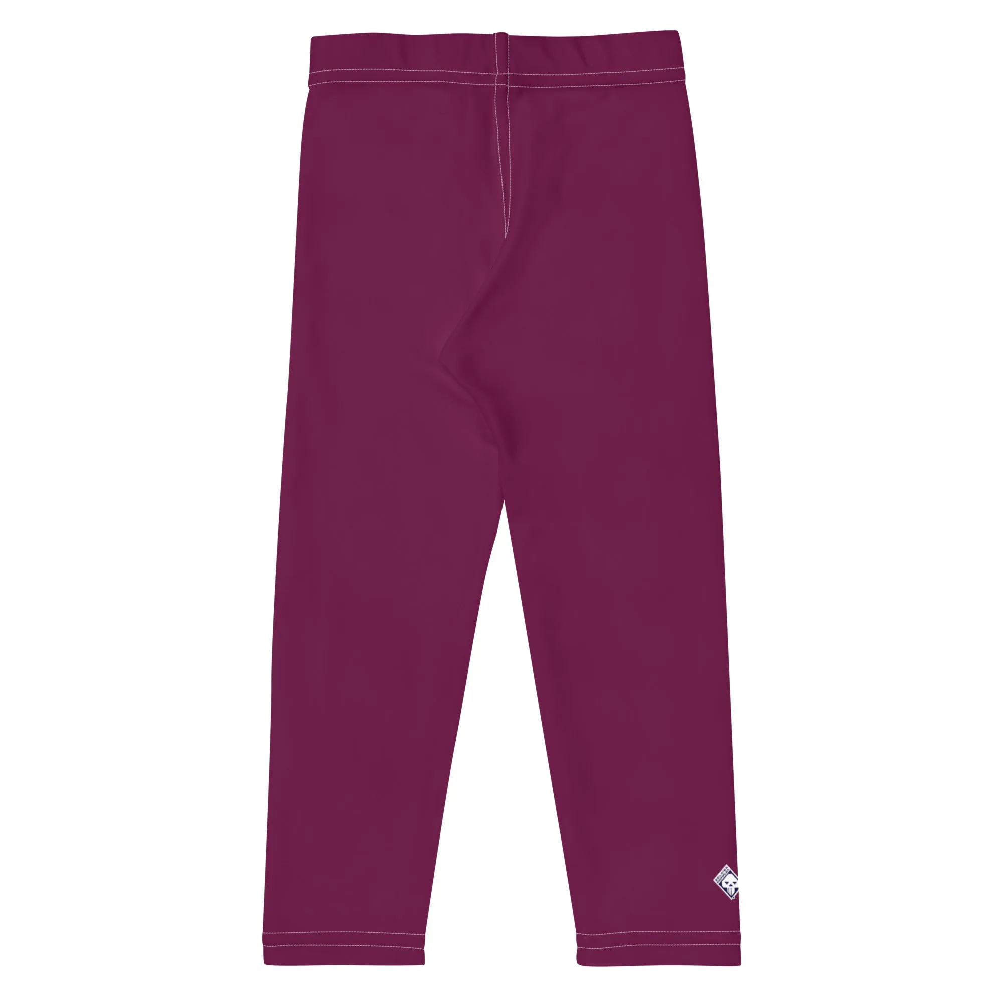 Stay Playful: Solid Color Leggings for Active Girls - Tyrian Purple