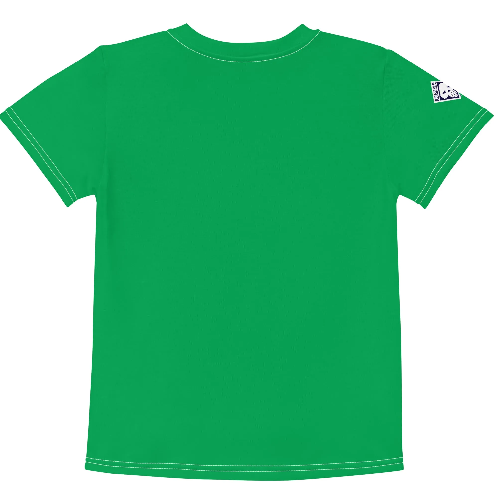 Summer Splash Companion: Boys' Short Sleeve Solid Color Rash Guard - Jade