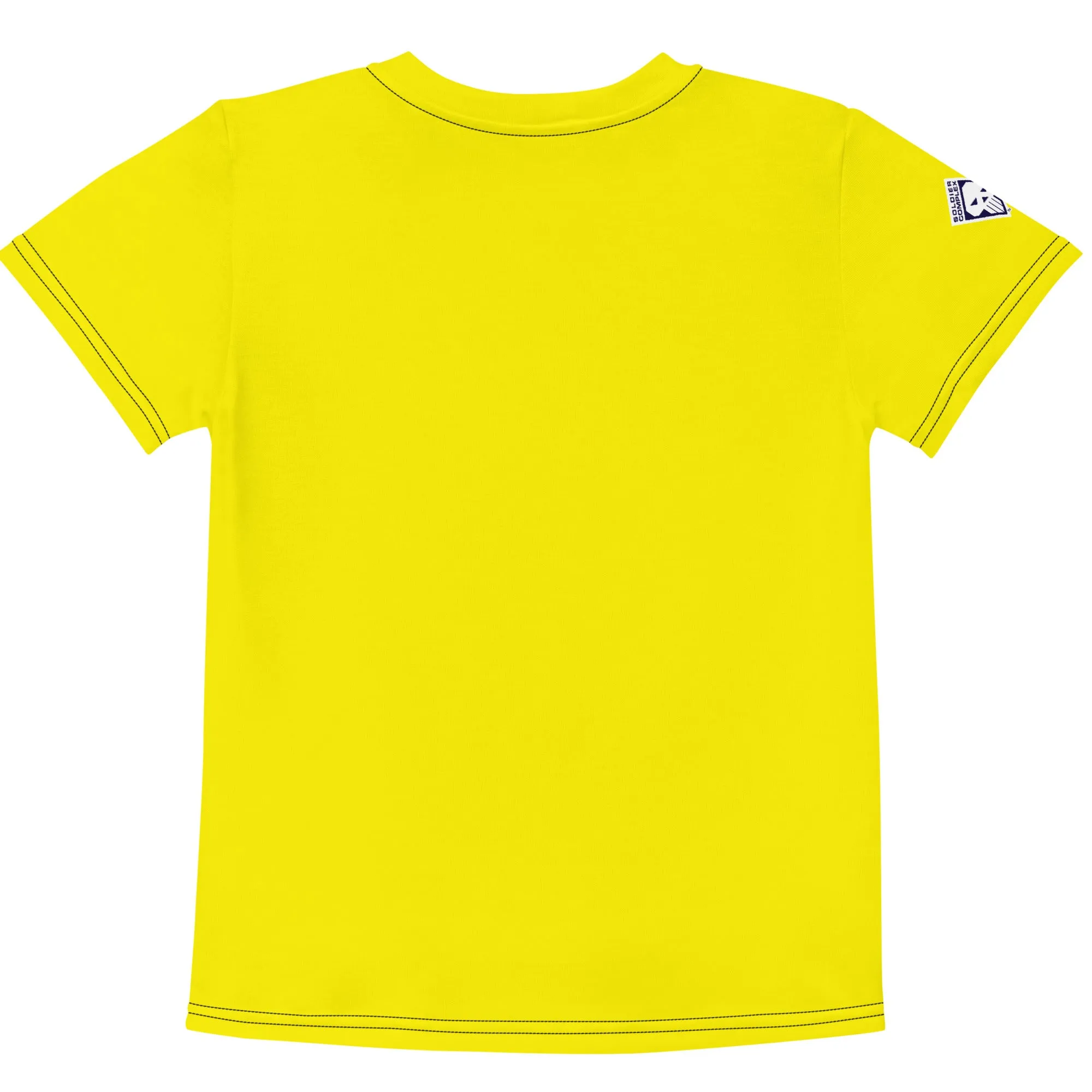 Summer Wardrobe Essential: Boys' Short Sleeve Solid Color Rash Guard - Golden Sun