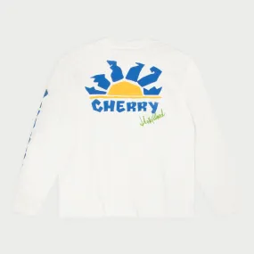 Sunset  Pocket Tee L/S (White)