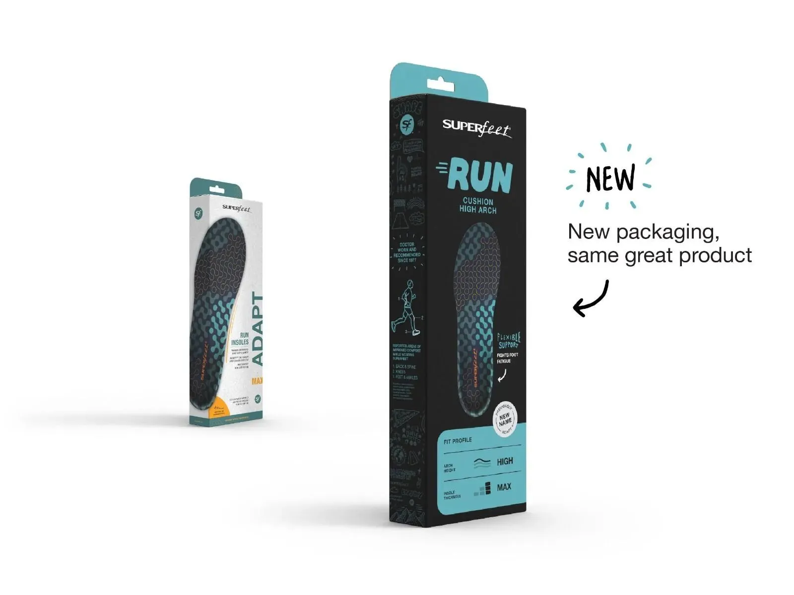 Superfeet Run Cushion High Arch (Adapt Run Max Insole)